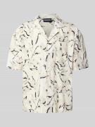 Relaxed fit vrijetijdsoverhemd met labelstitching, model 'Novo'