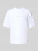 Oversized T-shirt met labelstitching