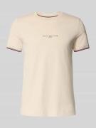 Slim fit T-shirt van puur katoen