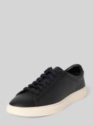 Lage sneakers van generfd rundleer