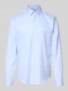 Slim fit zakelijk overhemd met logostitching, model 'Harrison'