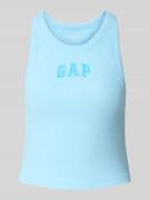 Tanktop met labelprint