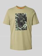 Regular fit T-shirt van puur katoen, model 'ANIMALI'