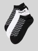 Sneakersokken in een set van 3 paar met logodetails