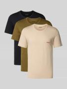 T-shirt met labelprint in een set van 3 stuks
