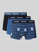 Boxershort met elastische band met logo in een set van 3 stuks