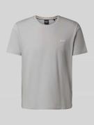 Regular fit T-shirt van mix van katoen en elastaan