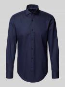 Slim fit zakelijk overhemd van katoenmix