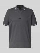 Regular fit poloshirt met labelstitching