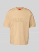 T-shirt met labelprint, model 'Dinkee'