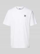 T-shirt met labelstitching en ronde hals