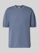 Gebreid shirt met structuurmotief, model 'Derico'