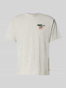 T-shirt met labelprint