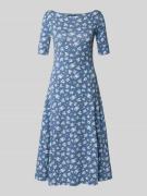 Midi-jurk met boothals, model 'MUNZIE'