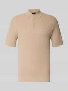 Slim fit poloshirt met knoopsluiting