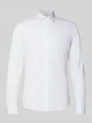 Slim fit zakelijk overhemd met knoopsluiting, model 'trostol'