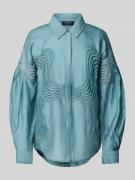 Overhemdblouse met blinde knoopsluiting, model 'MOLLY'