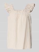 Regular fit blousetop van puur katoen, model 'Rosette'