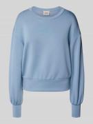 Relaxed fit sweatshirt met extra brede schouders