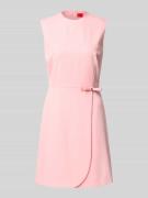 Knielange jurk met strikdetail, model 'Kanine'