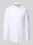 Slim fit zakelijk overhemd met extra lange mouwen