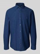 Shaped fit vrijetijdsoverhemd van puur katoen