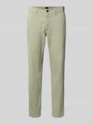 Regular fit chino van katoenmix