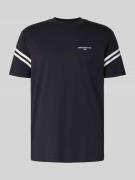 T-shirt met labelstitching en ronde hals