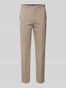 Pantalon van viscose met persplooien, model 'Hesten'