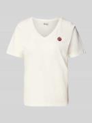T-shirt met motiefstitching, model 'KENNEDY'