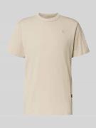 T-shirt met labelstitching en ronde hals