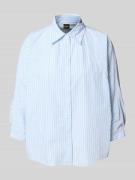 Boxy fit overhemdblouse van puur katoen