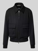 Regular fit bomberjack met wol, model 'CHARLY'