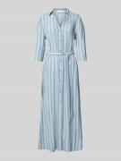 Soepele maxi-jurk van pure viscose, model 'FLORA'
