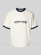 T-shirt met labelprint