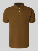 Custom slim fit poloshirt met labelstitching
