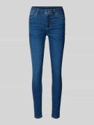 High waist jeans met achterzakken
