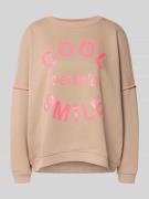 Relaxed fit sweatshirt met ronde hals