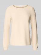 Regular fit shirt met lange mouwen van puur katoen in gebreide look