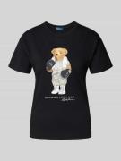 T-shirt met motiefprint en ronde hals