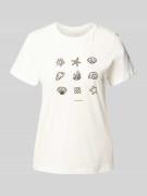 Regular fit T-shirt van puur katoen