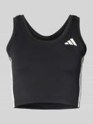 Korte top met logoprint