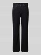 Loose straight fit jeans met steekzakken