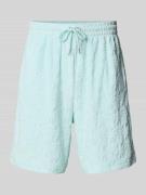 Korte broek met elastische band en tunnelkoord, model 'Terry'