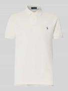 Custom slim fit poloshirt met labelstitching