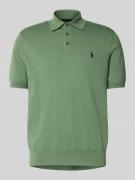 Regular fit poloshirt met labelstitching