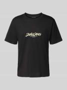 T-shirt met labelprint, model 'TAVIRA'