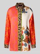 Relaxed fit blouse van viscose in all-over look