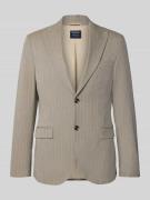 Slim fit 2-knoops colbert met klepzakken