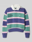 Sweatshirt met polokraag
